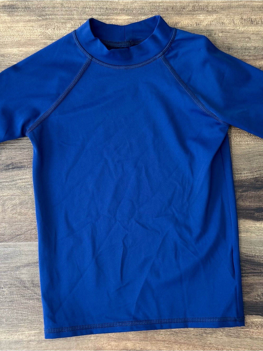 Amazon Essentials Blue Short Sleeve Swim Top Rash Guard Size 4